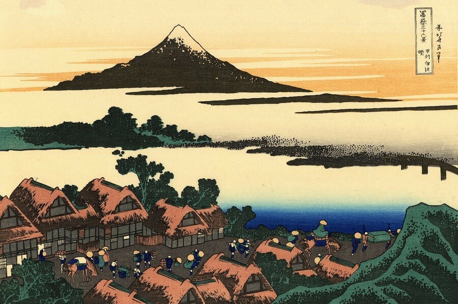 Рисунок горы Фудзи